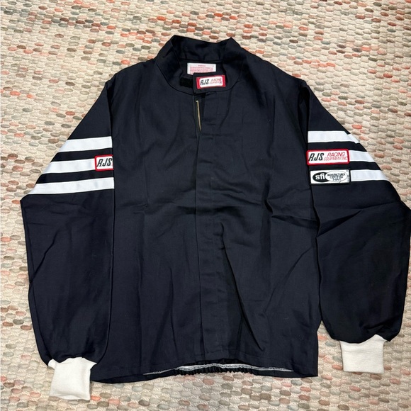 Vintage Racing Black Track Jacket - RJS Racing - Picture 1 of 5